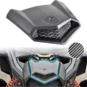 imageSAUTVS Carbon Fiber Pattern Turbo Hood for Can Am X3 Front Carbon Fiber Pattern Turbo Hood Scoop for CanAm Maverick X3 XDS XRS MAX Turbo R 20172025 Accessories Replace 705014313