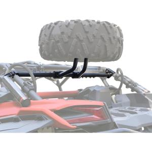 imageSAUTVS Spare Tire Carrier Holder for Maverick X3 20172025 Rear Spare Tire Mount Rack Holds Up to a 32quot Tire for Can Am Maverick X3 X3 Max Turbo RR 20172025 Accessories