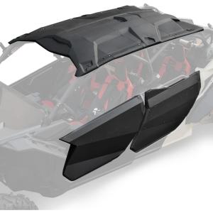 imageSAUTVS Sport Roof Hard Top ampamp Heavy Duty Front Full Metal Doors Panels ampamp Heavy Duty Aluminum Rear Full Metal Doors Panels for Can Am Maverick X3 Max 20172024 Accessories