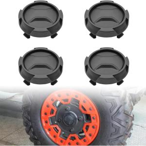 imageSAUTVS Tire Wheel Hub Caps for CanAm X3 Turbo RR New Black Wheel Caps Rim Cap Center Cap Covers for Can Am Maverick X3 MAX Turbo RR 20202021 Accessories 4PCS Replace 705402528