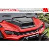 imageSAUTVS Sport Hood Scoop with Mesh for Honda Pioneer 10003 10005 10006 20162025 Front Hood Cover with Grill Vents Kit for Honda Pioneer 1000 20162025 Accessories Easy Installation
