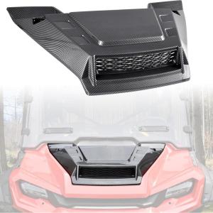 imageSAUTVS Sport Hood Scoop with Mesh for Honda Pioneer 1000 3P 5P 6P 20162025 Carbon Fiber Pattern Hood Scoop with Grille Kit Front Hood Cover for Honda Pioneer 1000 10005 10006 20162025 Accessories