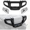 imageSAUTVS Headlight Housing ampamp Front Bumper Guard Brushguard Protector for Polaris Sportsman 500