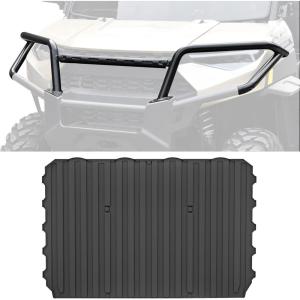 imageFront Bumper ampamp Rear Cargo Bed Mat Kit for Polaris Ranger XP 1000 Crew Diesel 20182021