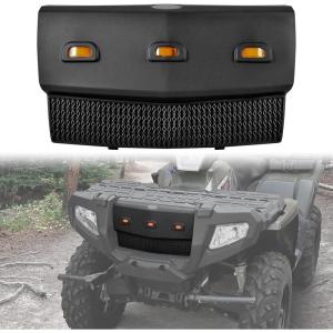 imageSAUTVS Front Panel Bumper for Polaris Sportsman 400 450 500 600 700 800 X2 0510 Front Bumper Cover Plate for Polaris Sportsman 400 450 500 600 700 800 X2 20052010 Accessories Replace  5435357070