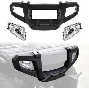 imageSAUTVS Headlight Housing ampamp Front Bumper Guard Brushguard Protector for Polaris Sportsman 500
