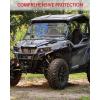 imageSAUTVS Flip Up Windshield for Polaris General 1000General XP 10004 20162025 Accessories Clear 15quot Hard Coated Scratch Resistant Poly Front Flip Windscreen Window Can be ClosedVented or Open