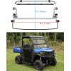 imageSAUTVS Flip Up Windshield for Polaris Ranger Midsize 570 500 SP 570 Accessories Clear 15quot Hard Coated Polycarbonate Front Flip Windscreen Window Can be ClosedVented or Fully OpenNot Fit FullSize