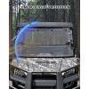 imageSAUTVS Flip Up Windshield for Polaris Ranger Midsize 570 500 SP 570 Accessories Clear 15quot Hard Coated Polycarbonate Front Flip Windscreen Window Can be ClosedVented or Fully OpenNot Fit FullSize