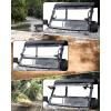 imageSAUTVS Flip Up Windshield for Polaris Ranger Midsize 570 500 SP 570 Accessories Clear 15quot Hard Coated Polycarbonate Front Flip Windscreen Window Can be ClosedVented or Fully OpenNot Fit FullSize