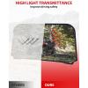 imageSAUTVS Vented Full Windshield for Polaris RZR 570 20122019RZR 800 20082014XP 900 20112014Trail 570 20202022 Accessories Clear Scratch Resistant Hard Coating Front Windshield Windscreen Window