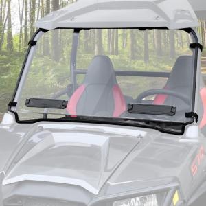 imageSAUTVS Vented Full Windshield for Polaris RZR 570 20122019RZR 800 20082014XP 900 20112014Trail 570 20202022 Accessories Clear Scratch Resistant Hard Coating Front Windshield Windscreen Window