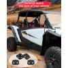 imageSAUTVS Black Wheel Hub Caps for Polaris RZR XP 1000XP 4 1000 2024 Durable PP Material Wheel Rim Cover Center Tire Caps Accessories4PCS