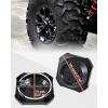 imageSAUTVS Black Wheel Hub Caps for Polaris RZR XP 1000XP 4 1000 2024 Durable PP Material Wheel Rim Cover Center Tire Caps Accessories4PCS
