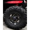 imageSAUTVS Black Wheel Hub Caps for Polaris RZR XP 1000XP 4 1000 2024 Durable PP Material Wheel Rim Cover Center Tire Caps Accessories4PCS