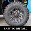 imageSAUTVS Tire Wheel Hub Caps for Polaris Ranger RZR Black Rim Cover 14quot Wheel Caps Center Covers for Polaris Ranger XP 1000 20182025RZR XP 1000 20142023 Accessories 4PCS Replace 1521509521
