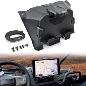 imageSAUTVS Tablet Holder Phone Mount with Storage Box for RZR PRO XPPRO RTurbo R 20202024 Accessories Electronic Device GPS Phone Holder Tablet Mount with Storage Bin