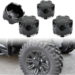 imageSAUTVS Tire Wheel Hub Caps for Polaris Ranger RZR Black Rim Cover 14quot Wheel Caps Center Covers for Polaris Ranger XP 1000 20182025RZR XP 1000 20142023 Accessories 4PCS Replace 1521509521