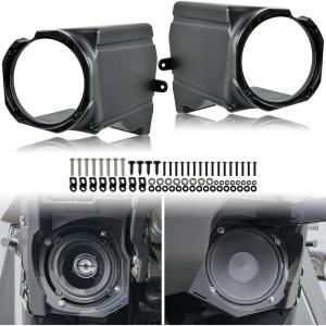imageSAUTVS Under Dash Speaker Pods Dashboard Speakers Enclosures Holders for Polaris RZR PRO XPPRO RTurbo R 20202024 Accessories 2PCS Support 5quot Speakers