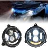 imageSAUTVS LED Headlights Assembly for CanAm Outlander 450 500 570 Front Lamp Head Light with DRL High Low Beam Turn Signal for Can Am Outlander 450 500 570 20152024 Accessories Replace 710003900