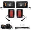 imageSAUTVS LED Headlight and Taillights Kit for Club Car DS 1993 Golf Cart Accessories 12V Front Head Light Tail Light Compatible with Club Car DS 1993 Golf Cart Standard Factory Body