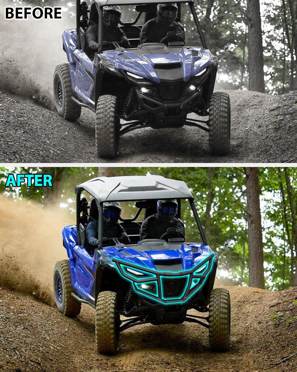 imageSAUTVS Front Bumper Guards for Yamaha Wolverine RMAX 1000 Combined Brush Guard Bumper Brushguard Protector for Yamaha Wolverine RMAX2  RMAX4 1000 20212026 Accessories Replace B4JF84L0V000