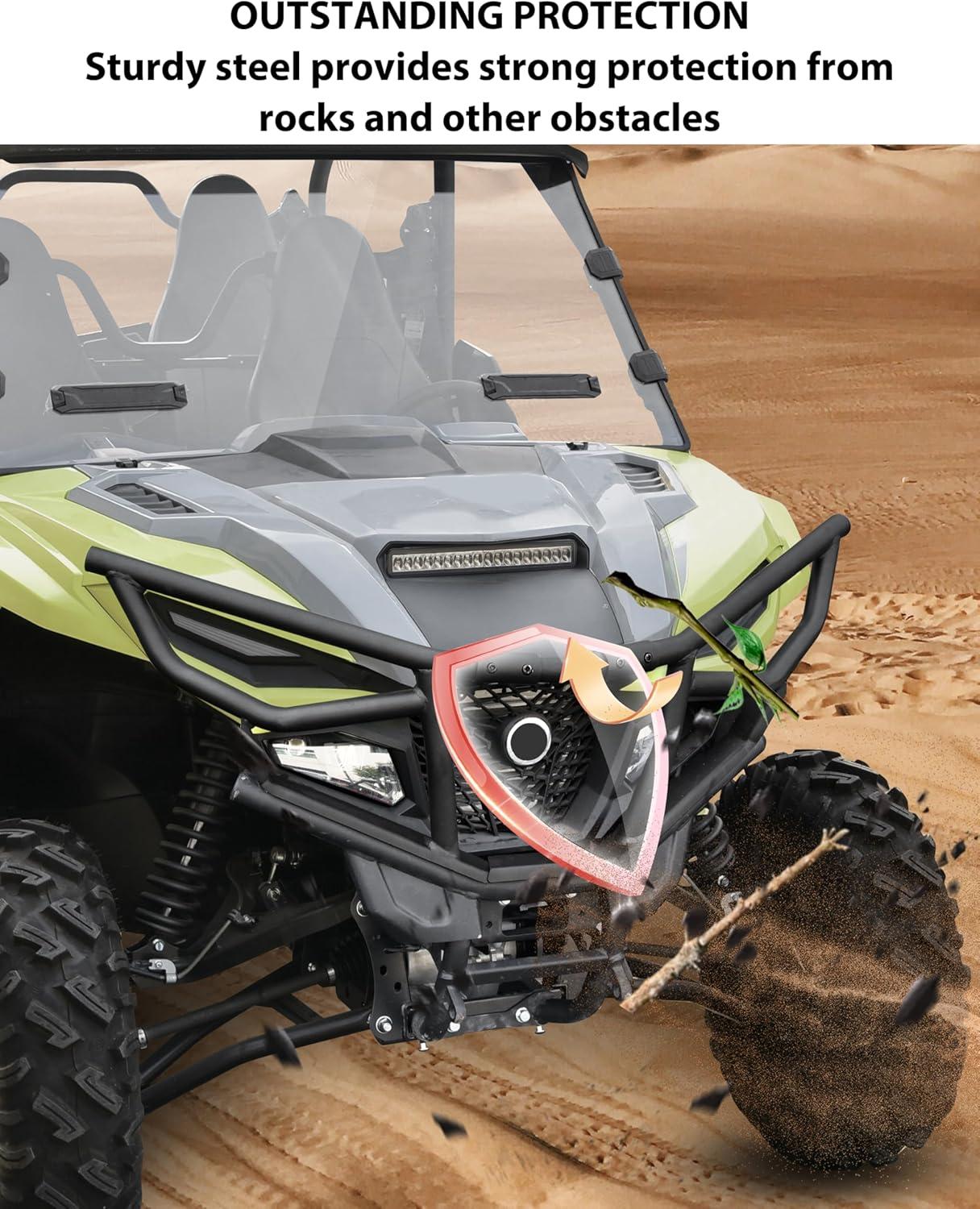 imageSAUTVS Front Bumper Guards for Yamaha Wolverine RMAX 1000 Combined Brush Guard Bumper Brushguard Protector for Yamaha Wolverine RMAX2  RMAX4 1000 20212026 Accessories Replace B4JF84L0V000