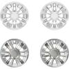 imageSAUTVS 8quot Wheel Hub Caps for EZGOClub CarYamaha Golf Cart Accessories 8 inch Center Tire Hub Cap Covers Wheel Rim Cover for Most Golf Carts 4pcs Electroplating