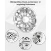 imageSAUTVS 8quot Wheel Hub Caps for EZGOClub CarYamaha Golf Cart Accessories 8 inch Center Tire Hub Cap Covers Wheel Rim Cover for Most Golf Carts 4pcs Electroplating