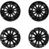 imageSAUTVS 8quot Wheel Hub Caps for EZGOClub CarYamaha Golf Cart Accessories 8 inch Center Tire Hub Cap Covers Wheel Rim Cover for Most Golf Carts 4pcs Gloss Black