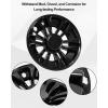 imageSAUTVS 8quot Wheel Hub Caps for EZGOClub CarYamaha Golf Cart Accessories 8 inch Center Tire Hub Cap Covers Wheel Rim Cover for Most Golf Carts 4pcs Gloss Black