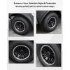 imageSAUTVS 8quot Wheel Hub Caps for EZGOClub CarYamaha Golf Cart Accessories 8 inch Center Tire Hub Cap Covers Wheel Rim Cover for Most Golf Carts 4pcs Gloss Black