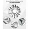 imageSAUTVS 8quot Wheel Hub Caps for EZGOClub CarYamaha Golf Cart Accessories 8 inch Center Tire Hub Cap Covers Wheel Rim Cover for Most Golf Carts 4pcs Silver