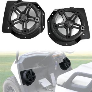 imageSAUTVS 65quot Under Dash Kick Speaker Pod Brackets for Yamaha Drive2 G29 Accessories Front Kick Panels Loudspeaker Mount Support 65inch Speaker Devices for Yamaha Drive2 G29 Standard Golf Cart 2PCS