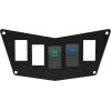 imageSAUTVS Dash Console Switch Panel for Polaris RZR 570 800 900XP 20082014 Black Dash Rocker Switch Panel Plate for Polaris RZR 800 800S 900XP 570 Accessories 1PCS