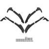 imageSAUTVS Fender Flares for CanAm Outlander 500 700 PRO 2023 2024 2025 Combined Front Rear Mud Flaps Mud Guard Kit for Can Am Outlander G3L 2023 Accessories