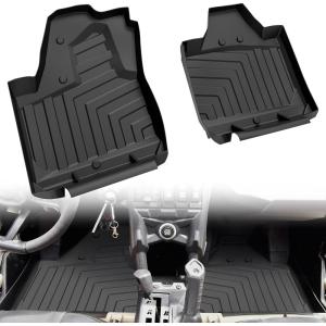 imageSAUTVS TPE Floor Mats for CanAm Maverick X3 Front Row Floor Liners All Weather Protection Slush Mats for Can Am Maverick X3 20172025 Accessories