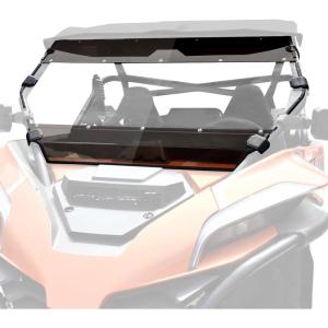 imageSAUTVS Front Full Windshield for CFMOTO ZForce 950 Clear Tinted Hard Coated Full Windscreen Front Window for CFMOTO ZForce 950 HO SPORT 20222023 950 HO EX 20222024 950 SPORT 20202022 Accessories