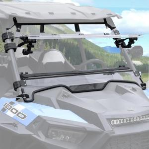 imageSAUTVS Flip Up Windshield for Polaris RZR XPXP4 1000RZR XP TurboXP4 Turbo 20192023 Accessories Clear 15quot Hard Coated Polycarbonate Front Flip Windscreen Window Can be ClosedVentedFully Open