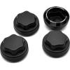 imageSAUTVS Tire Wheel Hub Caps for Polaris RZR PRO XPCanAm Defender Black Dust Center Hub Cap Covers for Polaris RZR PRO XP 4  Can Am Defender HD5 HD8 HD10 MAX 20162021 Accessories 4PCS