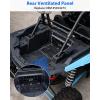 imageSAUTVS Vented Engine Cover for Polaris RZR XP 1000  RZR XP Turbo 20142023 Aluminum Quick Release Vented Rear Bed Cover Ventilated Bed PanelReplace OEM 5454273