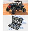 imageSAUTVS Vented Engine Cover for Polaris RZR XP 1000  RZR XP Turbo 20142023 Aluminum Quick Release Vented Rear Bed Cover Ventilated Bed PanelReplace OEM 5454273