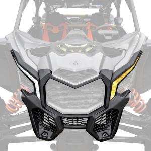 imageSAUTVS Black Combination Front Fascia ampamp Front LED Signature Lights Fang Lights Turn Signal Light Assembly for Can Am Maverick X3  X3 MAX 20172024 All Models Accessories