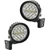 imageSAUTVS APillar LED Pod Lights for Yamaha Viking 20132025 Wolverine X2 X4 850 20182020 Accessories Auxiliary Lights with Mounting Bracket ampamp Wiring Harness Plug and Play 2PCS