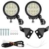 imageSAUTVS APillar LED Pod Lights for Yamaha Wolverine RMAX 1000 20212026 Accessories Auxiliary Lights with Mounting Bracket ampamp Wiring Harness Plug and Play 2PCS