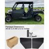 imageSAUTVS Aluminum Front Half Door Inserts Panels Kit for Polaris Ranger 1000Ranger XP 1000Crew 2018 AccessoriesOne Pair