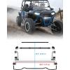 imageSAUTVS Flip Up Windshield for 20142018 RZR XP 1000XP Turbo RZR 900 S900 S1000 Accessories Clear 15quot Hard Coated Scratch Resistant Poly Front Flip Windscreen Window Can be ClosedVented or Openfor 20142018