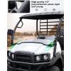 imageSAUTVS Clear Front Half Windshield for Kawasaki Mule SX 2017 Lightly Dustproof Durable Poly Half Windscreen for Kawasaki Mule SX SE XC LE FE 20172026 Accessories
