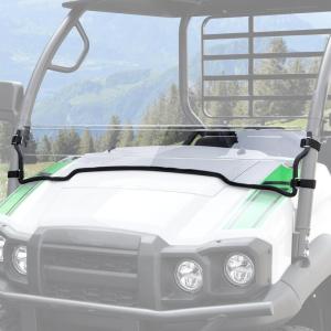 imageSAUTVS Clear Front Half Windshield for Kawasaki Mule SX 2017 Lightly Dustproof Durable Poly Half Windscreen for Kawasaki Mule SX SE XC LE FE 20172026 Accessories