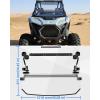 imageSAUTVS Flip Up Windshield for Polaris RZR PRO XPRPRO S 2025 Accessories Clear 15 Hard Coated Polycarbonate Front Flip Windscreen Window Can be ClosedVented or Fully Open
